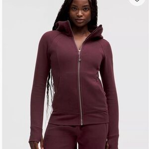 Lululemon Scuba Full Zip Hoodie Women's Burgundy Size 6